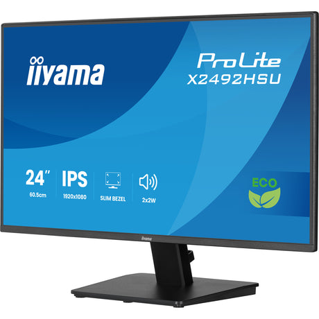 Monitor Iiyama prolite x2492hsu-b1 24 (czarny (matowy), HDMI, Display Port, 2x USB-A)