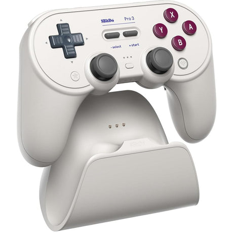 Gamepad Bluetooth 8bitdo pro 3 (jasnoszary czerwony, przełącznik 1 2, PC, Android, 2,4 GHz Bluetooth USB)