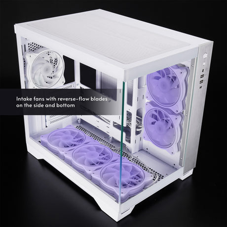 Obudowa Chieftec Visio Midi Tower (biała | 2x USB-A | 1x USB-C | RGB | szkło hartowane)