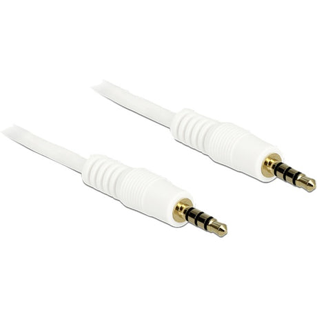 Delock Kabel męski 3,5 mm > 3,5 mm męski (biały, 5 metrów)