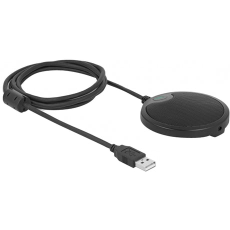 Delock Mikrofon pojemnościowy USB dookólny do mikrofonu konferencyjnego (czarny)