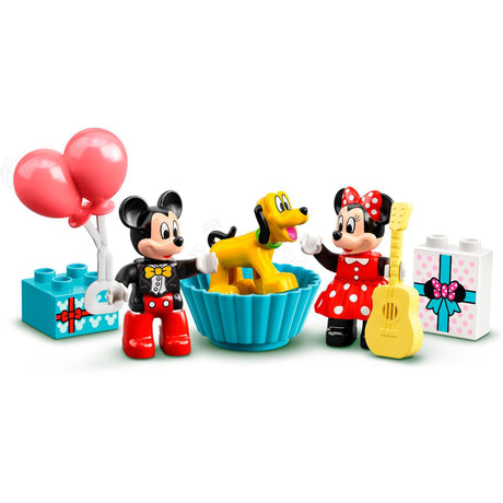 Lego duplo Urodzinowy pociąg Disneya Miki Minnie, zabawka do zbudowania dla małych dzieci 10941