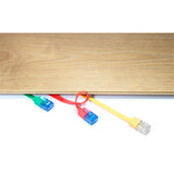 Goobay cat 6a płaski kabel krosowy u utp, kabel 5 metrów (czarno-niebieski)