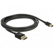 Delock kabel mini displayport > displayport (czarny, 2 metry, 8k 60 hz)