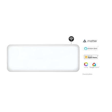 Grzejnik panelowy Wi-Fi ze stali młynowej pa1300wifi4, konwektor 1300 W (biały, Wi-Fi 2,4 GHz (WiFi 6), Bluetooth 5.2, Zigbee 3.0 + aplikacja)