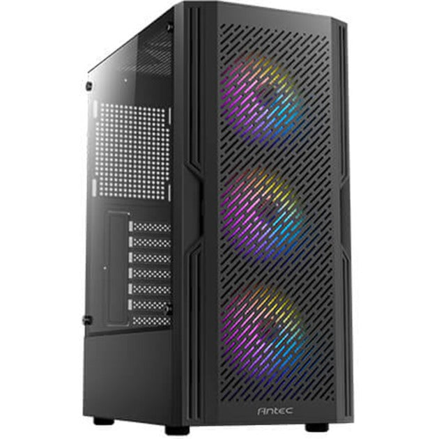 Obudowa midi tower Antec ax20 (czarna | 3x USB-A | szkło hartowane)
