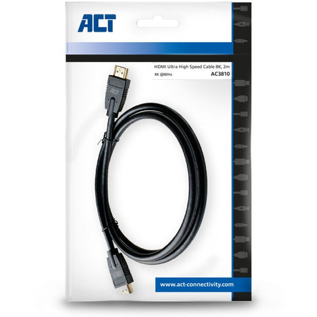 Act Connectivity 2-metrowy kabel hdmi 8k ultra high speed v2.1 hdmi-a męski - hdmi-a męski (czarny)