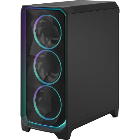 Konstrukcja fraktalna meshify 3 ambient pro rgb obudowa midi tower (czarna | 2x usb-a | 1x usb-c | rgb | szkło hartowane)