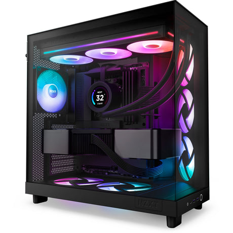 Wentylatory rdzeniowe Nzxt f360 rgb (czarne, 3 sztuki, 360 x 120 x 26 mm)