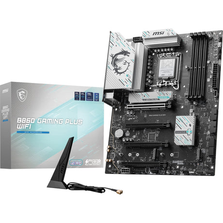 Płyta główna MSI B860 Gaming Plus WiFi Socket 1851 (RAID, 5 GB-LAN, WiFi 7, BT, dźwięk, ATX)