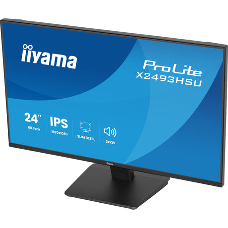 Monitor Iiyama prolite x2493hsu-b1 23.8 (czarny (matowy), 120 Hz, HDMI, Display Port, USB, audio)