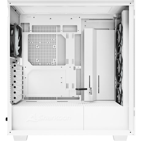 Sharkoon rebel c50 biała obudowa midi tower rgb (biała | 2x usb-a | 1x usb-c | rgb | szkło hartowane)