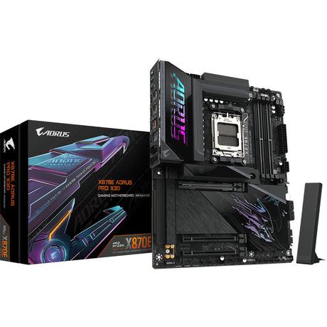 Gigabyte x870e aorus pro x3d Socket am5 płyta główna (czarna, raid, 5GB-lan, Wi-Fi 7, bt, sound, atx)