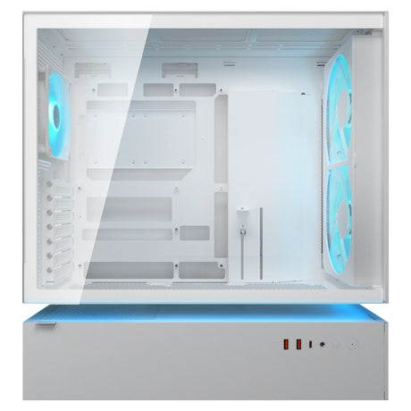 Obudowa midi tower Cougar cfv235 mesh (biała | 2x USB-A | 1x USB-C | RGB | szkło hartowane)