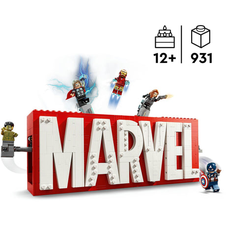 LEGO Super Heroes 76313 Marvel Logo i minifigurki
