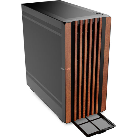 Sharkoon rebel c70m obudowa midi tower rgb (kolor czarnego drewna | 2x usb-a | 1x usb-c | rgb)