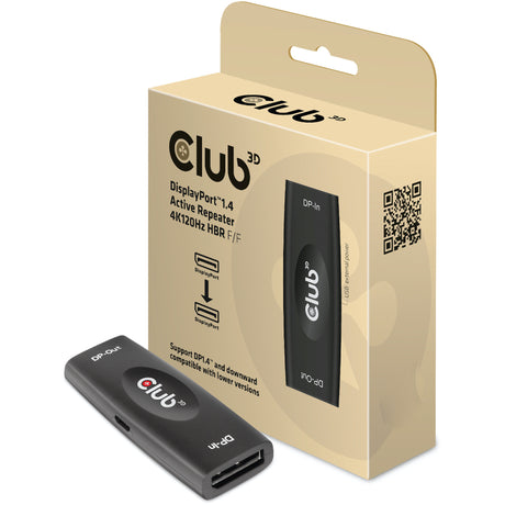 Kabel Club 3D DisplayPort 1.4 Aktywny wzmacniacz 4K120 Hz HBR3 F F (czarny)