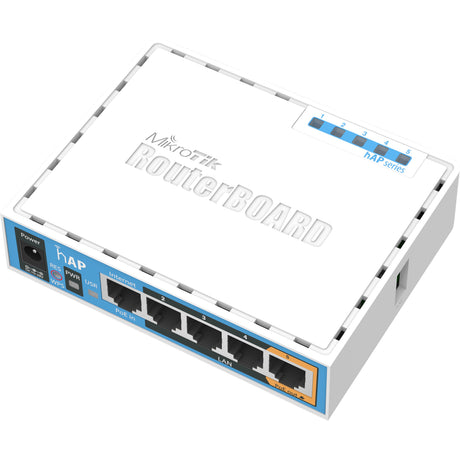 Mikrotik hap mały domowy punkt dostępowy (rb951ui-2nd) (biały, procesor Qualcomm qca9531, poe, wifi 4)