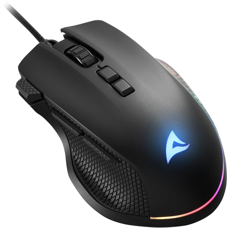 Mysz do gier Sharkoon Shark Force III (czarna, 400 - 12800 dpi, diody LED RGB)