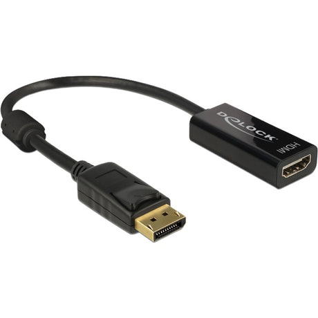 Delock adapter displayport 1.2 > hdmi (czarny, 0,2 metra, 4k)