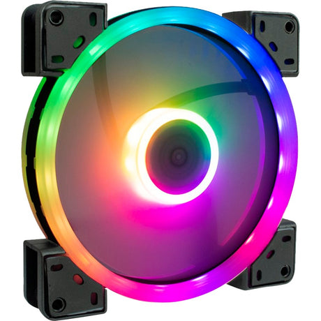 Wentylator obudowy Inter-tech Argus RS-141 RGB (czarny, 140 x 140 x 25 mm, pwm)