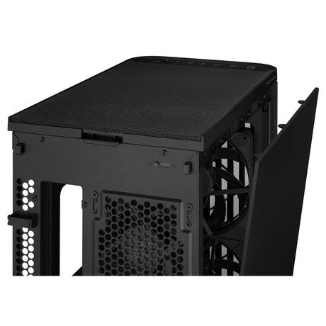 Asus proart pa401 wood Edition - obudowa midi tower z metalowym panelem (czarna | 2x USB-A | 1x USB-C)