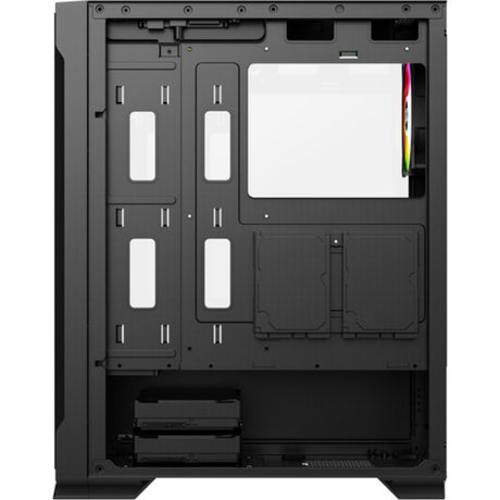 Obudowa Xyz PC Gear Airone 300-X Mesh Midi Tower (czarna | 1x USB-A | 1x USB-C | Szkło hartowane)