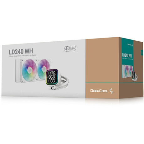 Chłodzenie wodne Deepcool LD240 (białe, 4-pinowe złącze wentylatora PWM)