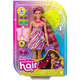 Lalka Barbie z całkowicie włosowymi włosami