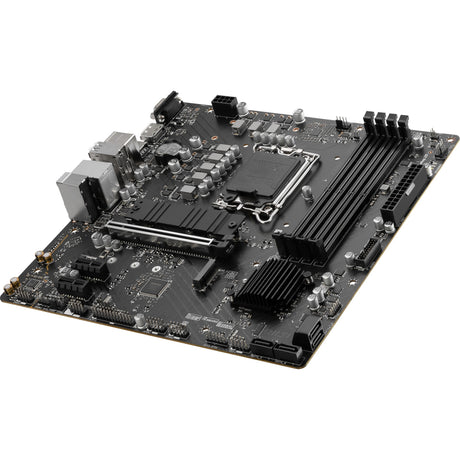 Płyta główna MSI Pro B760M-P z gniazdem 1700 (czarna, RAID, GB-LAN, dźwięk, µATX)