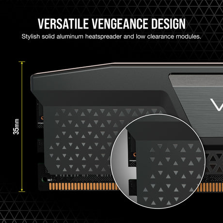 Corsair Vengeance 32 GB DDR5-6400 (2x 16 GB) RAM (czarny, cmk32gx5m2b6400c32, xmp)