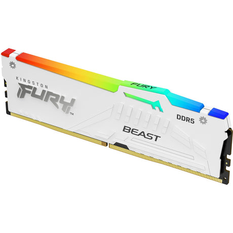Kingston Fury 16 GB RAM DDR5-5600 (biały, KF556C40BWA-16, Beast RGB, XMP)