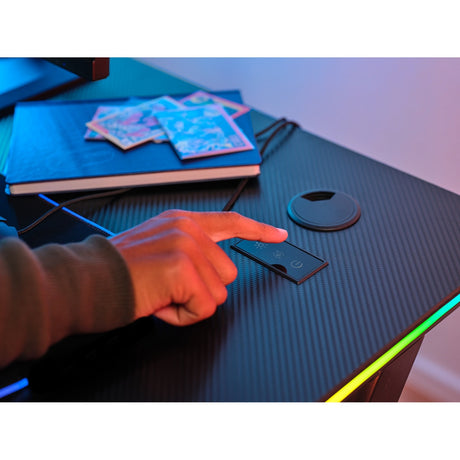 Biurko do gier Trust GXT 709 Luminus RGB (czarne)