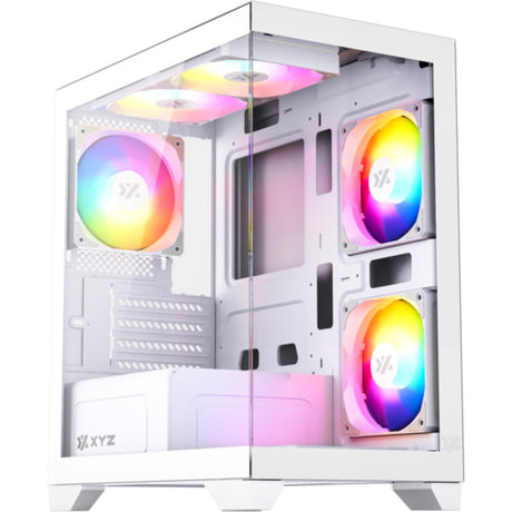 Obudowa Xyz PC Gear Titanium View Lite Midi Tower (biała | 2x USB-A | szkło hartowane)