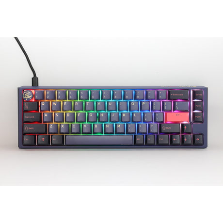 Klawiatura mechaniczna Ducky one 3 cosmic blue SF RGB (ciemnoniebieski, układ US (Qwerty), wiśniowy MX brązowy, 65%, diody LED RGB, double-shot PBT, możliwość wymiany podczas pracy, mechanika Quack)