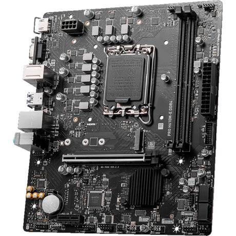 Płyta główna MSI Pro H610M-E DDR4 Socket 1700 (czarna, GB-LAN, dźwięk, µATX)