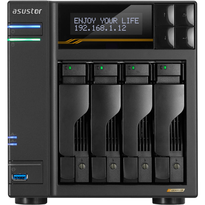 Asustor lockerstor 4 as6804t nas (czarny)
