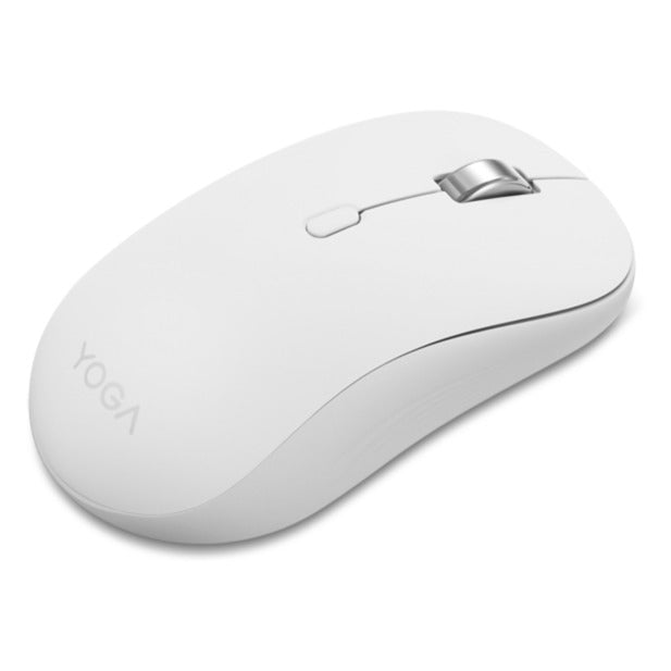 Mysz do jogi Lenovo (biało-szary, bluetooth 5.3, 400 - 4000 dpi)