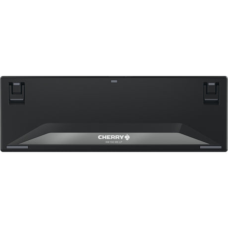 Klawiatura mechaniczna Cherry KW 550 MX LP (czarna, układ US (QWERTY), MX Low Profile 2.0 Ivory, 96%, białe diody LED, nakładki na klawisze PBT)