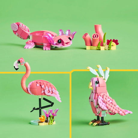 Lego® Creator Dzikie zwierzęta 3 w 1: zestaw różowych flamingów - 31170