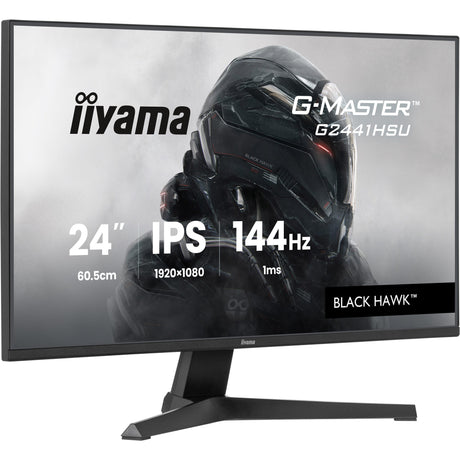 Monitor do gier Iiyama G-Master Black Hawk G2441HSU-B1 23.8 (czarny, HDMI, DisplayPort, 2x USB-A, USB-B, 144 Hz)