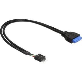 Delock Adapter USB 3.0 > USB 2.0 (czarny, 0,3 m)
