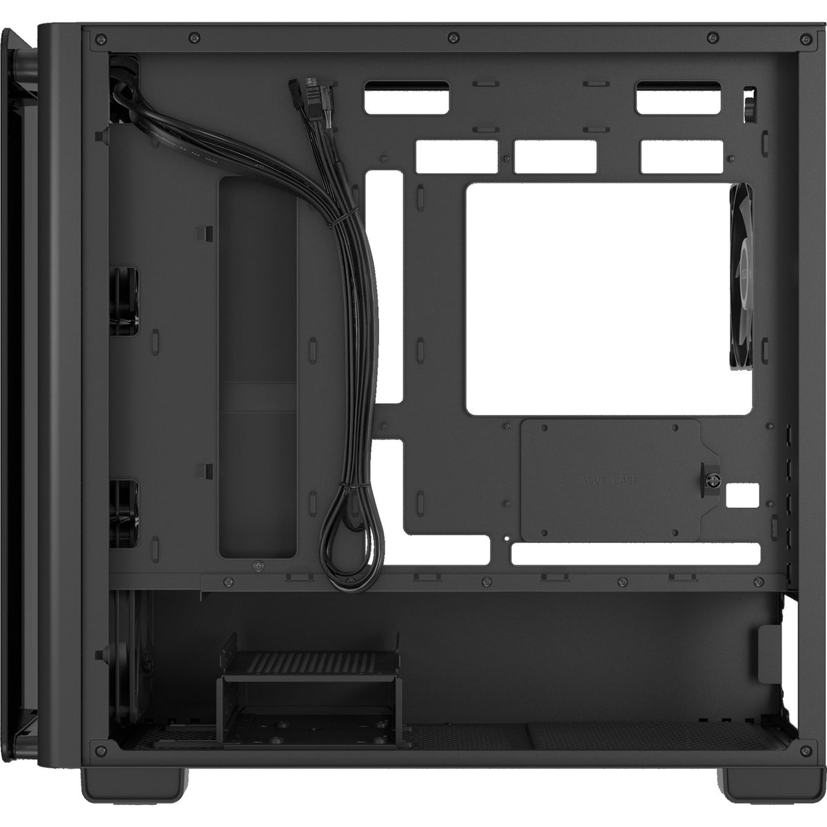 Obudowa Asus a23 plus mini tower (czarna | 2x USB-A | 1x USB-C | RGB | szkło hartowane)
