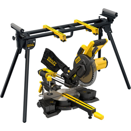 Piła poprzeczna i ukosowa Stanley 1500w 216mm ze stołem piły (żółto-czarna)