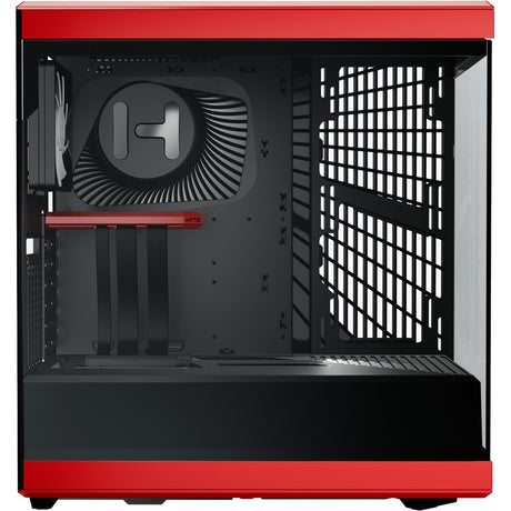 Obudowa Midi Tower Hyte Y40 (czerwony czarny | 2x USB-A | 1x USB-C | szkło hartowane)