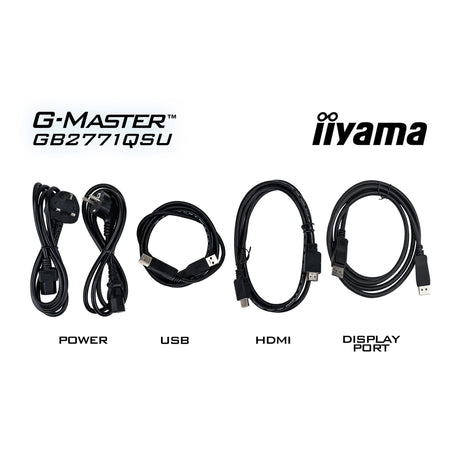 Monitor do gier Iiyama G-Master Red Eagle GB2771QSU-B1 27 (czarny, 2x HDMI, DisplayPort, 2x USB-A, 2x USB-C, 200 Hz)