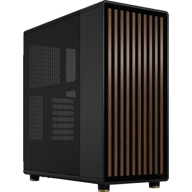 Obudowa North Midi Tower o konstrukcji fraktalnej (kolor czarnego drewna | 2x USB-A | 1x USB-C)