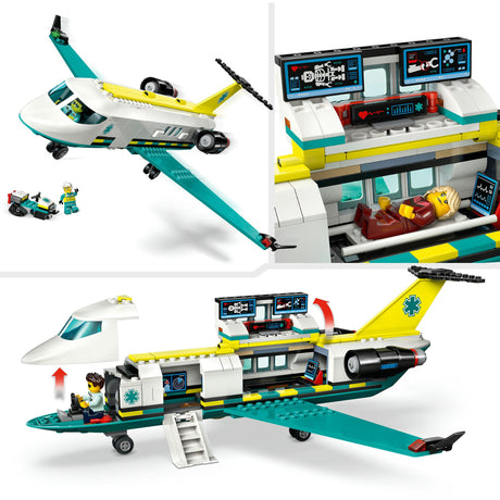 Lego ® miejski samolot ambulansu, zabawkowy samolot - 60465