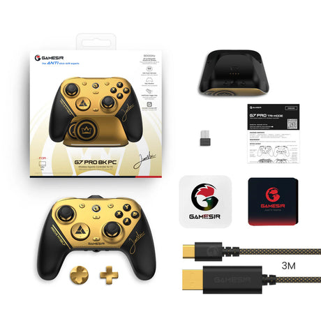 Gamesir g7 pro 8k PC - gamepad w edycji mistrzowskiej (złoto-czarny)