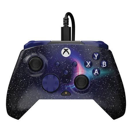 Zaawansowany kontroler przewodowy Turtle Beach Rematch (Dark Cosmos, Xbox Series X|S, Xbox One, PC)